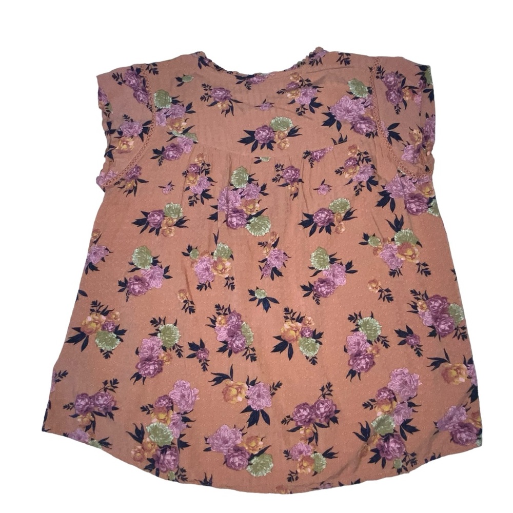 Buffalo David Bitton Floral Multi Color Viscose Top Blouse - Women’s Small - Picture 11 of 13